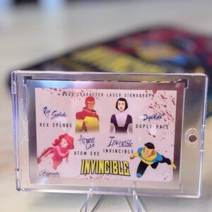Invincible Quad Character Laser Signagraph Rex Splode Atom Eve Dupli-kate 431